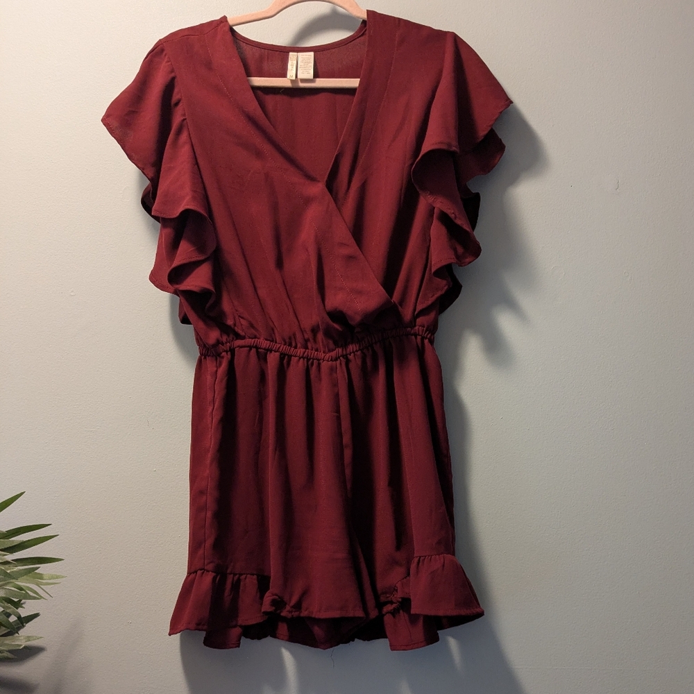 Japna Deep Red Romper